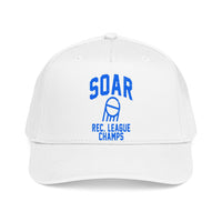 Soar Rec. League Champs Mid Profile Baseball Cap — Vintage Basketball Team Hat