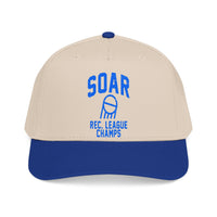 Soar Rec. League Champs Mid Profile Baseball Cap — Vintage Basketball Team Hat