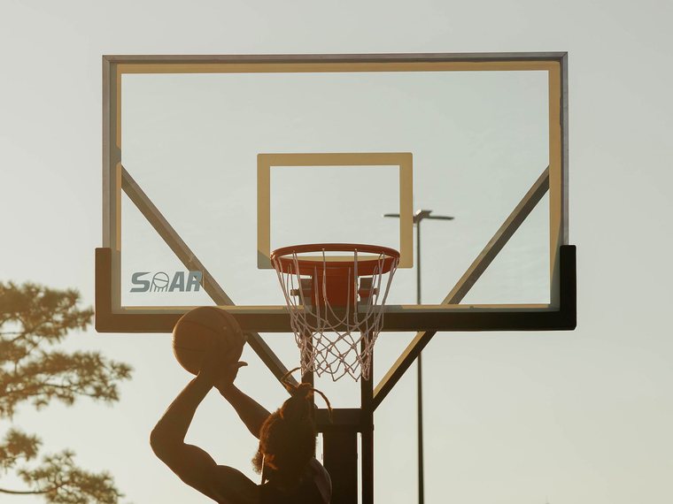 Clear-View, Tempered Glass Backboard